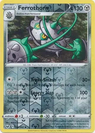Ferrothorn 131/202 (SWSH01: Sword & Shield Base Set)  - Reverse Holofoil | Good Games Adelaide SA