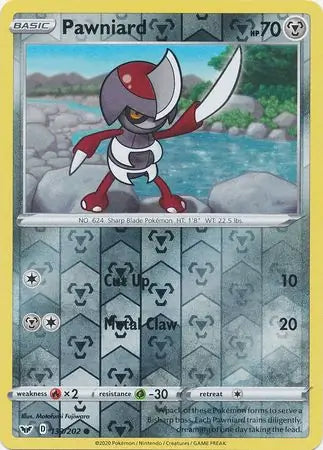 Pawniard 133/202 (SWSH01: Sword & Shield Base Set)  - Reverse Holofoil | Good Games Adelaide SA