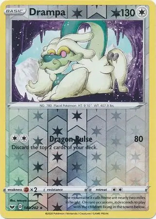 Drampa 149/202 (SWSH01: Sword & Shield Base Set)  - Reverse Holofoil | Good Games Adelaide SA