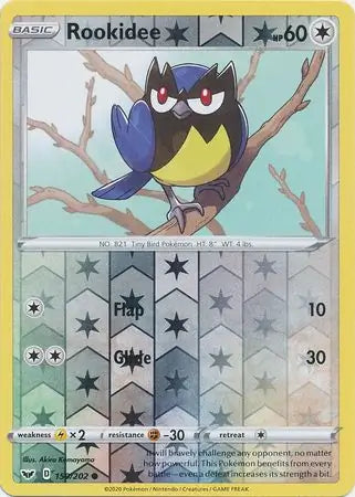 Rookidee 150/202 (SWSH01: Sword & Shield Base Set)  - Reverse Holofoil | Good Games Adelaide SA