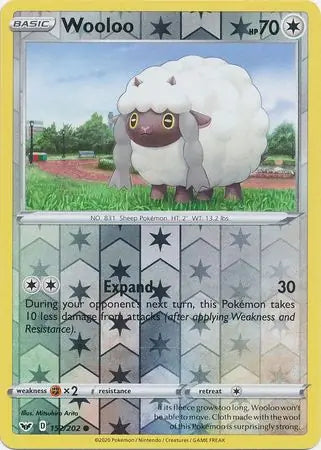 Wooloo 152 152/202 (SWSH01: Sword & Shield Base Set)  - Reverse Holofoil | Good Games Adelaide SA