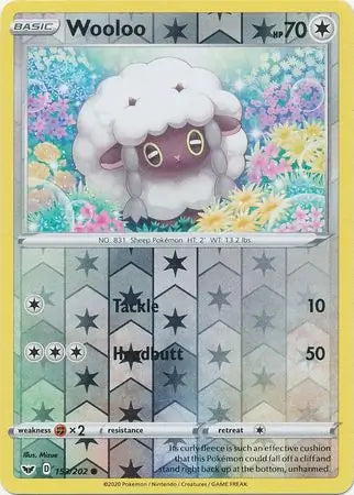 Wooloo 153/202 (SWSH01: Sword & Shield Base Set)  - Reverse Holofoil | Good Games Adelaide SA