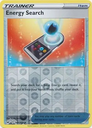 Energy Search 161/202 (SWSH01: Sword & Shield Base Set)  - Reverse Holofoil | Good Games Adelaide SA