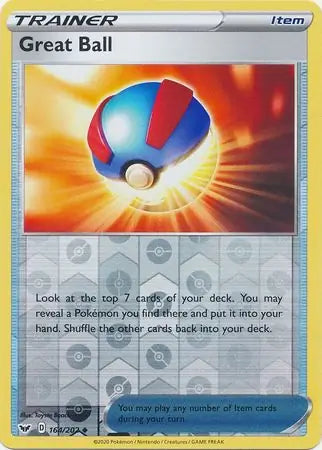 Great Ball 164/202 (SWSH01: Sword & Shield Base Set)  - Reverse Holofoil | Good Games Adelaide SA