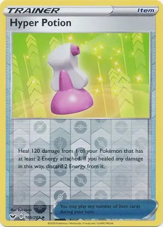 Hyper Potion 166/202 (SWSH01: Sword & Shield Base Set)  - Reverse Holofoil | Good Games Adelaide SA