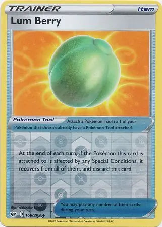 Lum Berry 168/202 (SWSH01: Sword & Shield Base Set)  - Reverse Holofoil | Good Games Adelaide SA