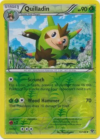 Quilladin 13/146 (XY Base Set)  - Reverse Holofoil | Good Games Adelaide SA