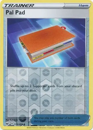 Pal Pad 172/202 (SWSH01: Sword & Shield Base Set)  - Reverse Holofoil | Good Games Adelaide SA