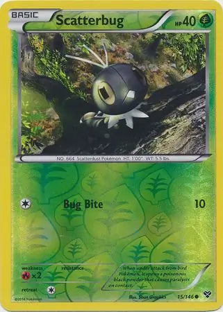 Scatterbug 15/146 (XY Base Set)  - Reverse Holofoil | Good Games Adelaide SA
