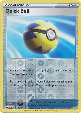 Quick Ball 179/202 (SWSH01: Sword & Shield Base Set)  - Reverse Holofoil | Good Games Adelaide SA