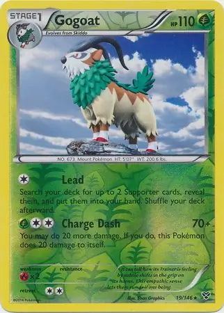 Gogoat 19/146 (XY Base Set)  - Reverse Holofoil | Good Games Adelaide SA
