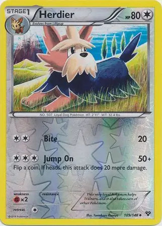 Herdier 109/146 (XY Base Set)  - Reverse Holofoil | Good Games Adelaide SA