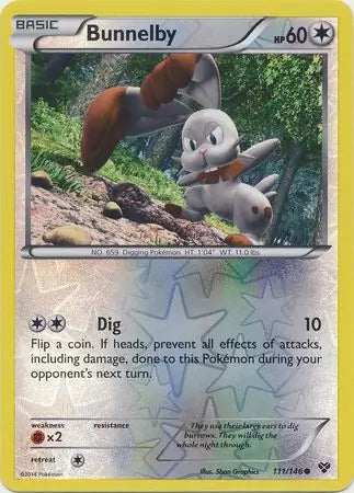 Bunnelby 111/146 (XY Base Set)  - Reverse Holofoil | Good Games Adelaide SA
