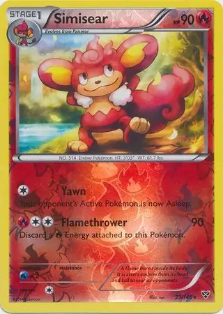 Simisear 23/146 (XY Base Set)  - Reverse Holofoil | Good Games Adelaide SA