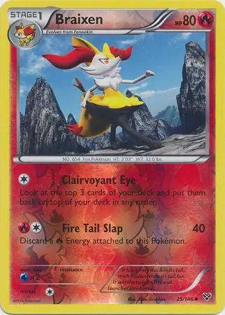Braixen 25/146 (XY Base Set)  - Reverse Holofoil | Good Games Adelaide SA