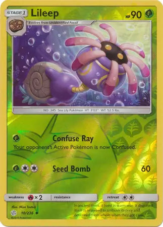 Lileep 10/236 (SM - Cosmic Eclipse)  - Reverse Holofoil | Good Games Adelaide SA
