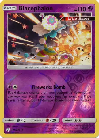 Blacephalon 104/236 (SM - Cosmic Eclipse)  - Reverse Holofoil | Good Games Adelaide SA