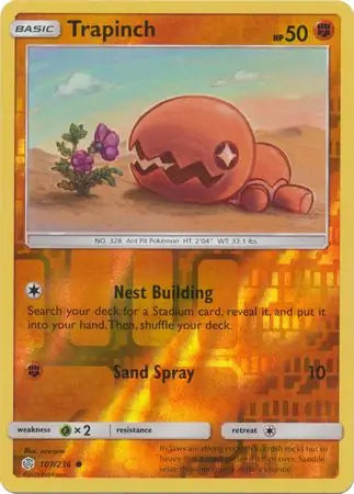 Trapinch 107/236 (SM - Cosmic Eclipse)  - Reverse Holofoil | Good Games Adelaide SA