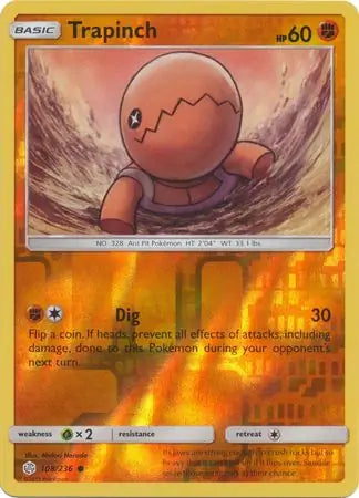 Trapinch 108/236 (SM - Cosmic Eclipse)  - Reverse Holofoil | Good Games Adelaide SA