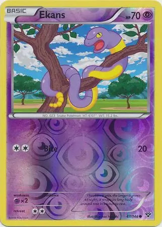 Ekans 47/146 (XY Base Set)  - Reverse Holofoil | Good Games Adelaide SA