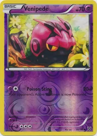 Venipede 51/146 (XY Base Set)  - Reverse Holofoil | Good Games Adelaide SA