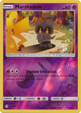 Marshadow 103/236 (SM - Cosmic Eclipse)  - Reverse Holofoil | Good Games Adelaide SA