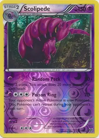 Scolipede 53/146 (XY Base Set)  - Reverse Holofoil | Good Games Adelaide SA