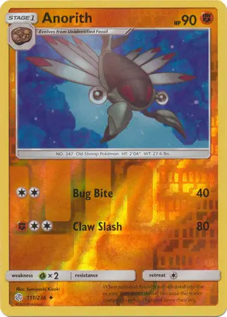 Anorith 111/236 (SM - Cosmic Eclipse)  - Reverse Holofoil | Good Games Adelaide SA