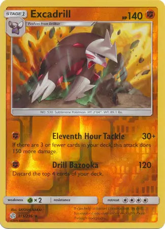 Excadrill 115/236 (SM - Cosmic Eclipse)  - Reverse Holofoil | Good Games Adelaide SA