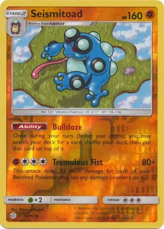 Seismitoad 117/236 (SM - Cosmic Eclipse)  - Reverse Holofoil | Good Games Adelaide SA