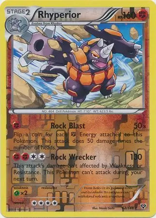 Rhyperior 62/146 (XY Base Set)  - Reverse Holofoil | Good Games Adelaide SA