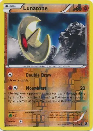 Lunatone 63/146 (XY Base Set)  - Reverse Holofoil | Good Games Adelaide SA