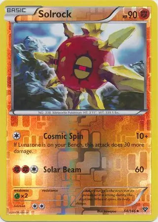 Solrock 64/146 (XY Base Set)  - Reverse Holofoil | Good Games Adelaide SA