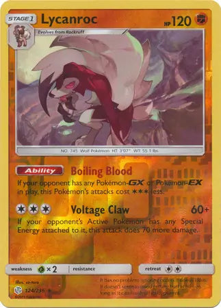 Lycanroc 124/236 (SM - Cosmic Eclipse)  - Reverse Holofoil | Good Games Adelaide SA