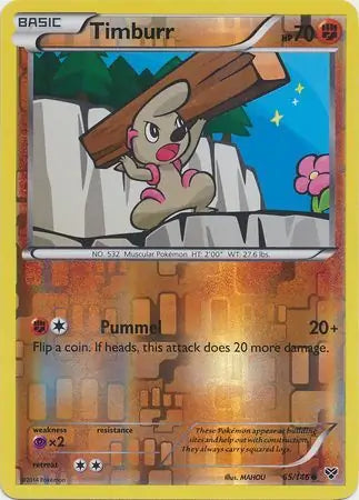 Timburr 65/146 (XY Base Set)  - Reverse Holofoil | Good Games Adelaide SA