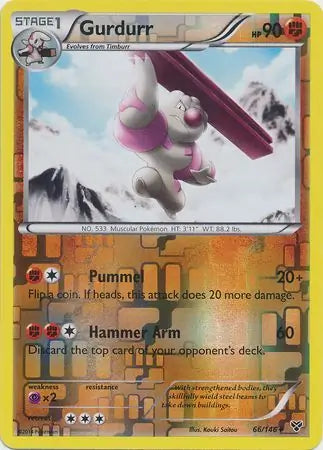 Gurdurr 66/146 (XY Base Set)  - Reverse Holofoil | Good Games Adelaide SA