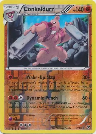 Conkeldurr 67/146 (XY Base Set)  - Reverse Holofoil | Good Games Adelaide SA