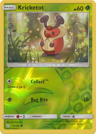 Kricketot 13/236 (SM - Cosmic Eclipse)  - Reverse Holofoil | Good Games Adelaide SA