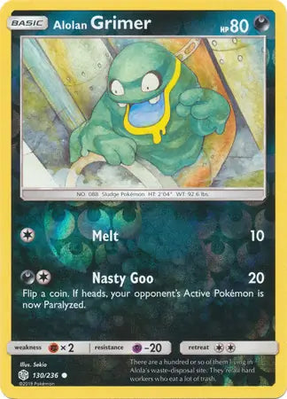 Alolan Grimer 130/236 (SM - Cosmic Eclipse)  - Reverse Holofoil | Good Games Adelaide SA