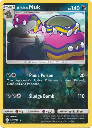 Alolan Muk 131/236 (SM - Cosmic Eclipse)  - Reverse Holofoil | Good Games Adelaide SA