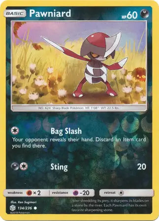 Pawniard 134/236 (SM - Cosmic Eclipse)  - Reverse Holofoil | Good Games Adelaide SA