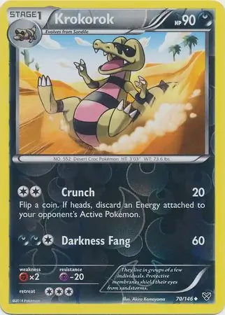 Krokorok 70/146 (XY Base Set)  - Reverse Holofoil | Good Games Adelaide SA