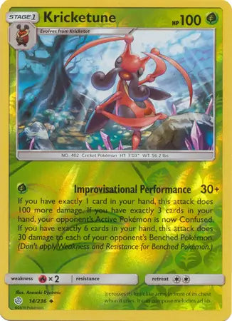 Kricketune 14/236 (SM - Cosmic Eclipse)  - Reverse Holofoil | Good Games Adelaide SA