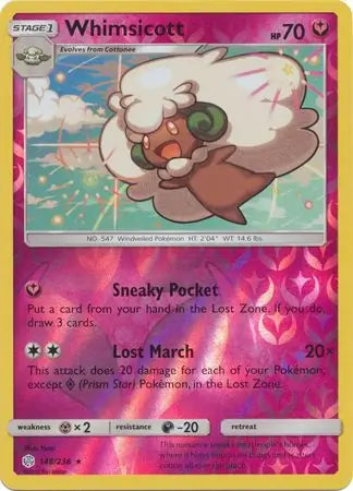 Whimsicott 148/236 (SM - Cosmic Eclipse)  - Reverse Holofoil | Good Games Adelaide SA