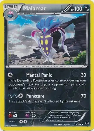 Malamar 77/146 (XY Base Set)  - Reverse Holofoil | Good Games Adelaide SA