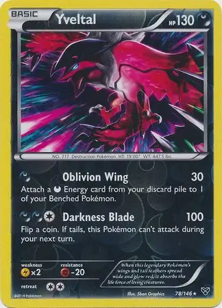 Yveltal 78/146 (XY Base Set)  - Reverse Holofoil | Good Games Adelaide SA