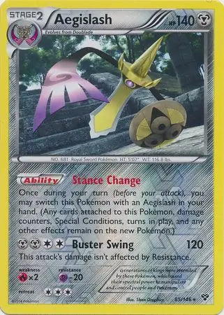 Aegislash 85/146 (XY Base Set)  - Reverse Holofoil | Good Games Adelaide SA
