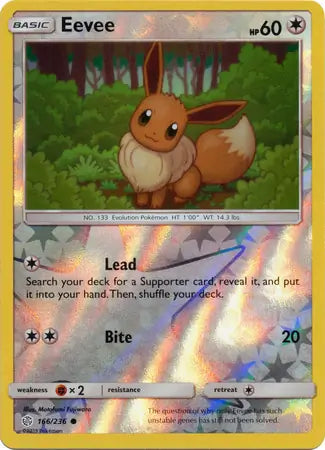 Eevee 166/236 (SM - Cosmic Eclipse)  - Reverse Holofoil | Good Games Adelaide SA