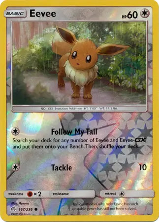 Eevee 167/236 (SM - Cosmic Eclipse)  - Reverse Holofoil | Good Games Adelaide SA