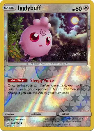 Igglybuff 168/236 (SM - Cosmic Eclipse)  - Reverse Holofoil | Good Games Adelaide SA